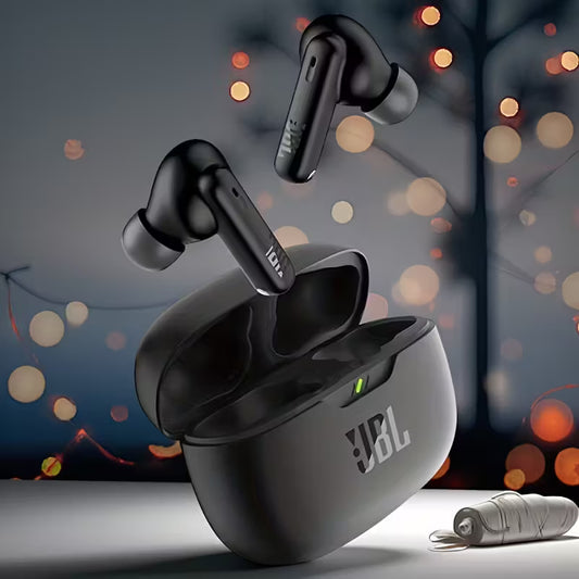 JBL Tune Flex Trådlösa Hörlurar – Aktiv Brusreducering, JBL Pure Bass & Bekväm Passform
