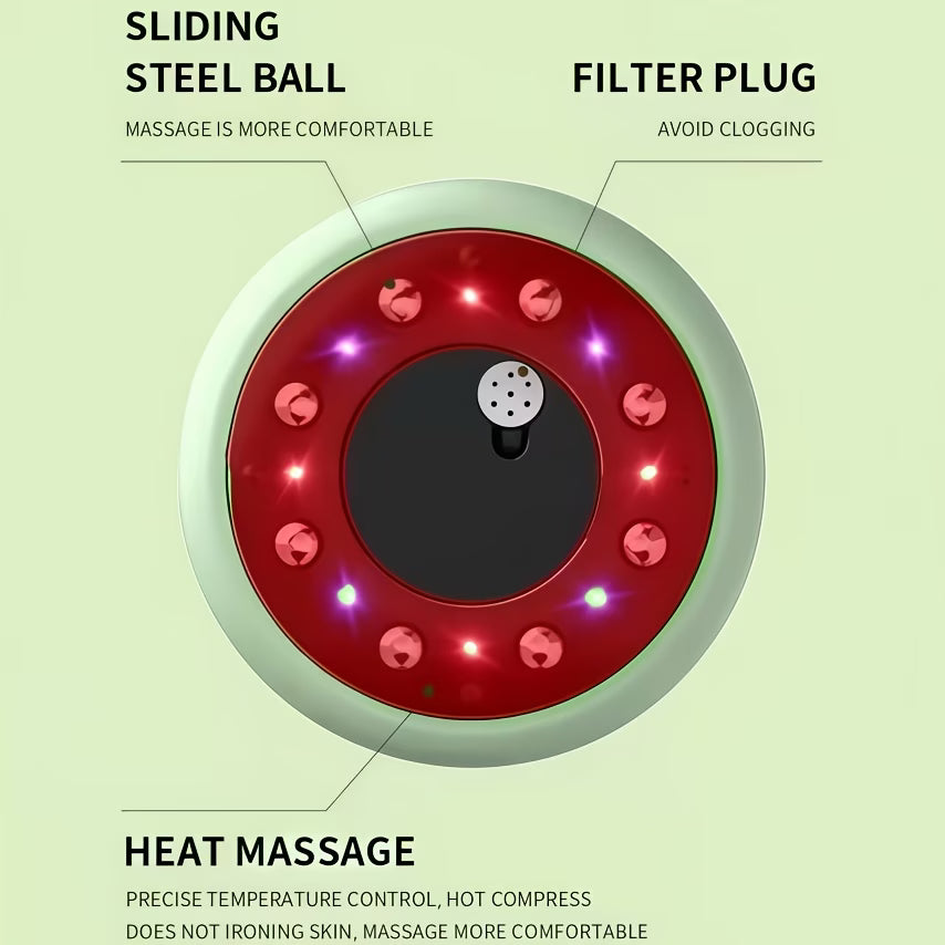 Portabel Massageapparat med Värme – Justerbar Intensitet & Djupgående Muskelmassage