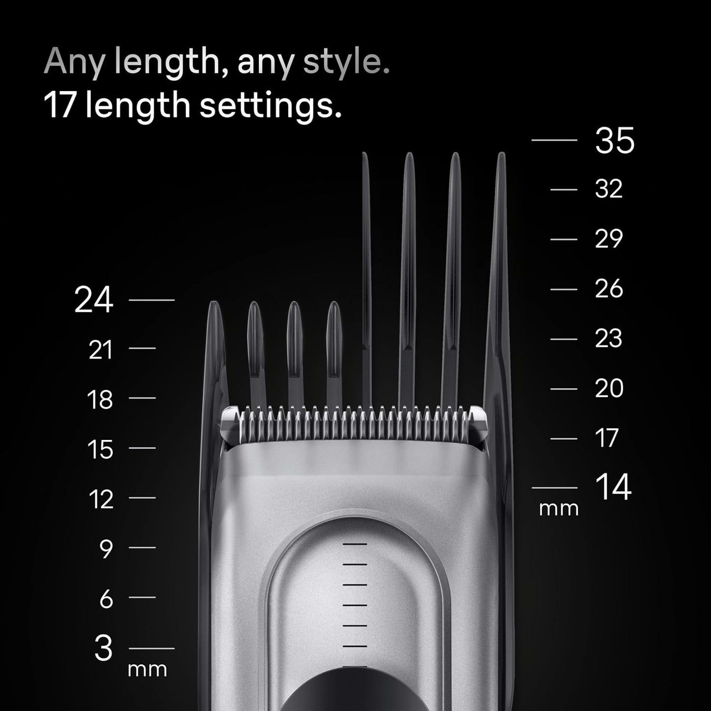 Braun Series 7 Hårklippare – 17 Längder & 5 Stylingverktyg