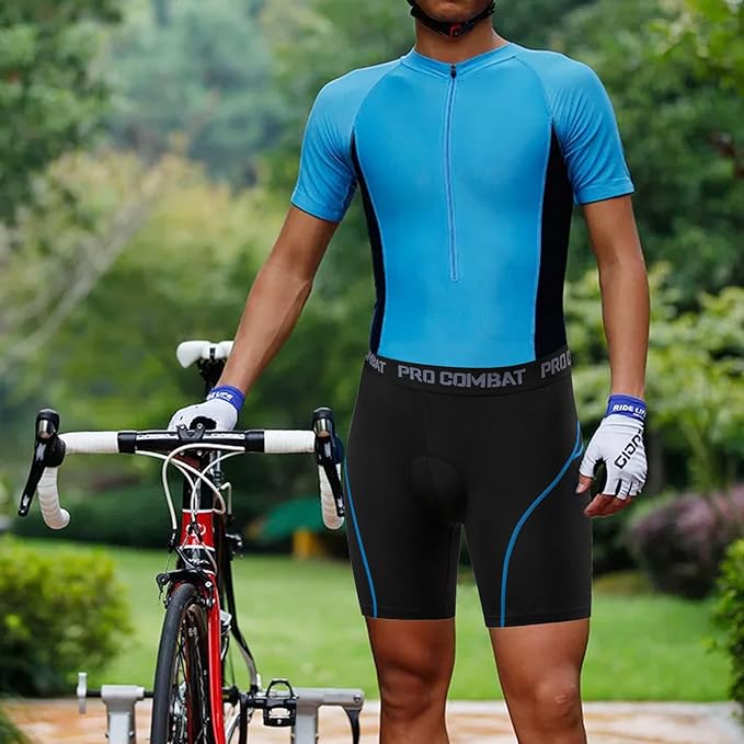 Ergonomiska Cykelshorts med Stötdämpande Gelkudde – Max Komfort & Effektivare Cykling, Andningsbart Material & Perfekt Passform