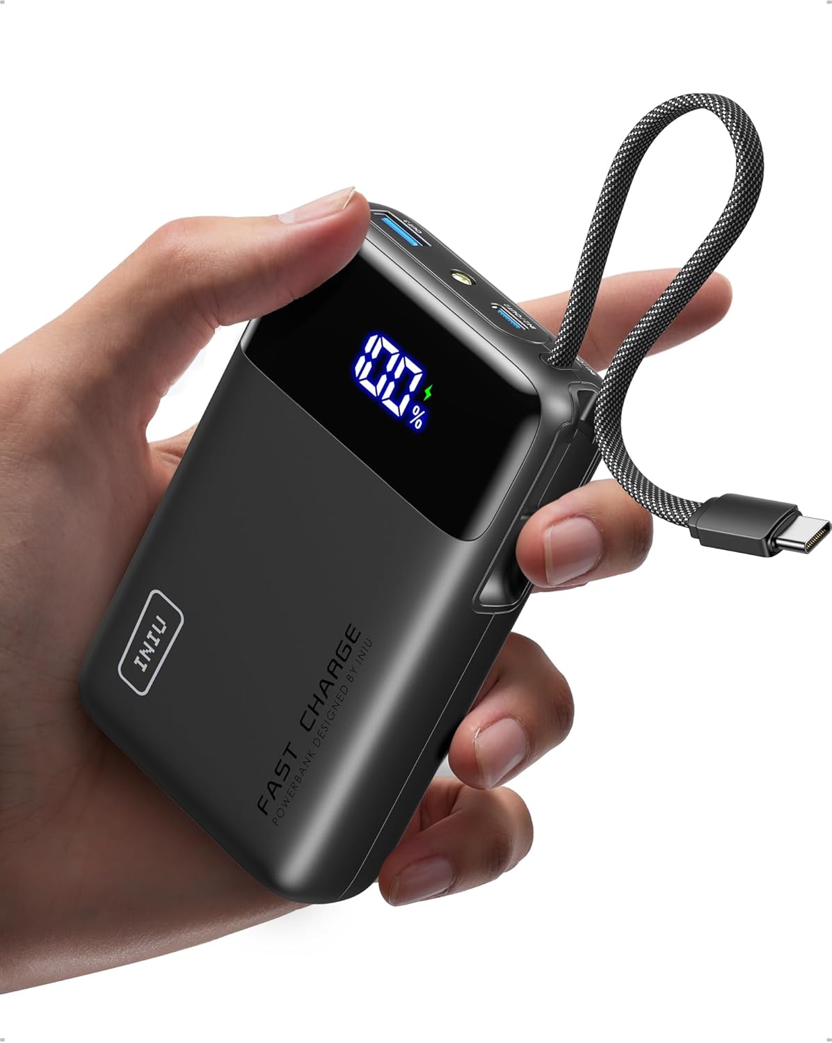 Powerbank 20 000mAh med 45W Snabbladdning & USB-C-kabel