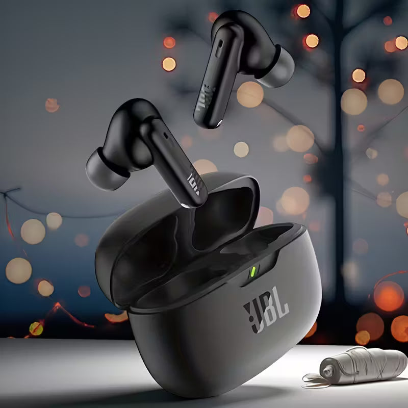 JBL Tune Flex Trådlösa Hörlurar – Aktiv Brusreducering, JBL Pure Bass & Bekväm Passform