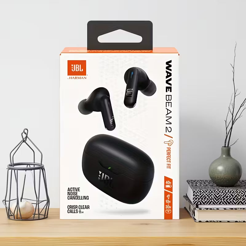 JBL Tune Flex Trådlösa Hörlurar – Aktiv Brusreducering, JBL Pure Bass & Bekväm Passform