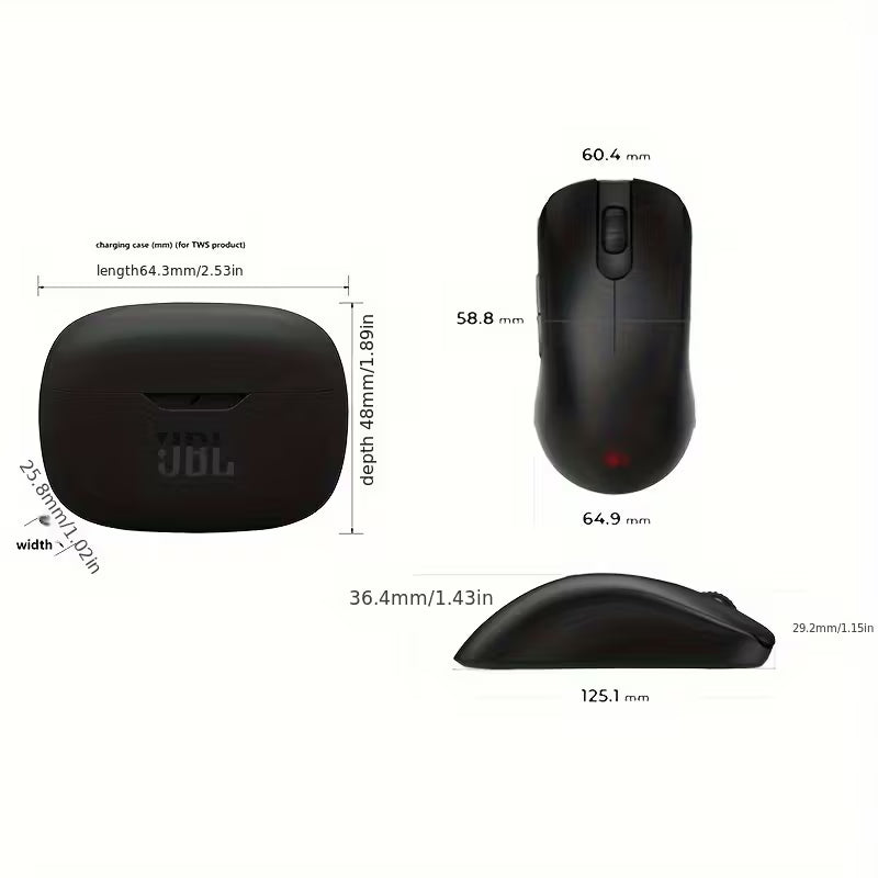 JBL Tune Flex Trådlösa Hörlurar – Aktiv Brusreducering, JBL Pure Bass & Bekväm Passform