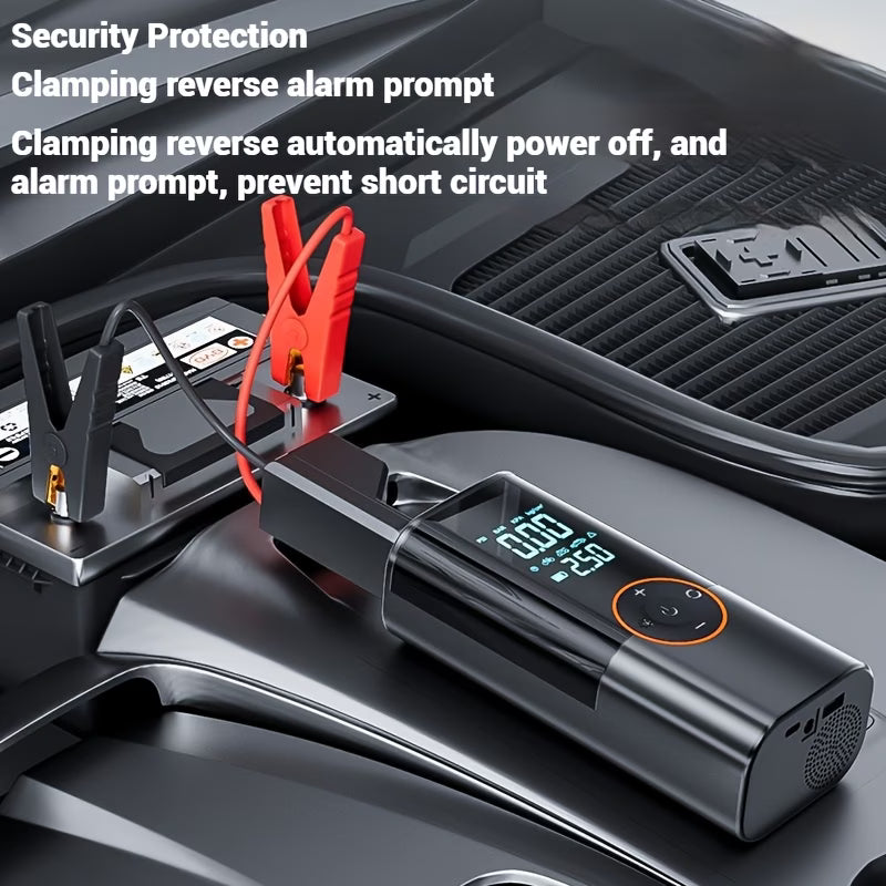 Kompakt Luftkompressor 150 PSI – Digital LCD, USB-laddning, LED-lampa & Automatisk Avstängning