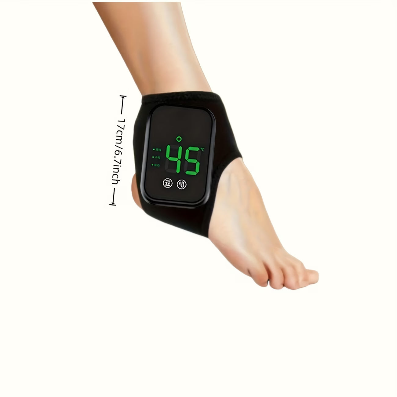 Trådlös Fot- & Ankelmassager med Värme – Justerbar Intensitet & Avslappnande Terapi